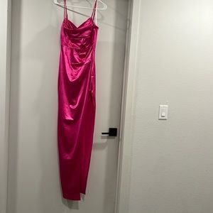 Pink long dress